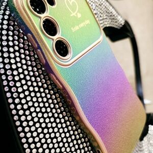 Gradient Phone Case with Heart Design